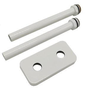 Комплект трубок SR Rubinetterie 15х1,0 с наружной резьбой 1/2х15 и отражателем 50мм, цвет белый