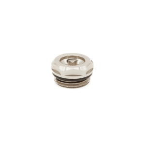 Радиаторный латунный воздухоотводчик DR 1/2", никель DR