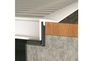 Профиль для внутрипольного конвектора F-образный золото, длиной 1 п. метр