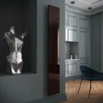 Настенный вертикальный конвектор Savva Chinook, высотой 2000 мм., шириной 300 мм., глубиной 90 мм., нижнее подключение, стальная панель