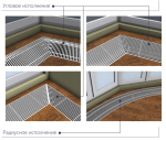 Радиусное исполнение внутрипольного конвектора