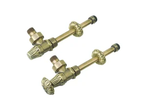 Комплект из 2-х угловых кранов с удлинительными трубками 1/2 (бронза) RETROstyle