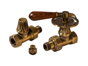 Комплект прямых вентилей RETROstyle v 675L 1/2 + v 674 1/2 + VZD