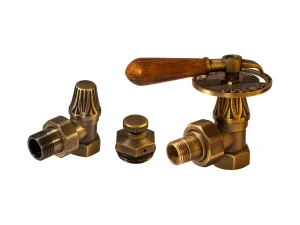 Комплект угловых вентилей RETROstyle RS 217B 1/2 + v 672 1/2 + VZD