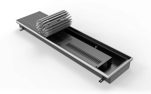 Электрический внутрипольный конвектор с вентилятором Vitron ВКВЭ, глубиной 80, шириной решетки 260, длинной 1700 (мм./мм./мм.), с решеткой на выбор/ВКВЭ.80.260.1750.3ТР