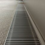 Электрический внутрипольный конвектор Savva KV Electro, глубиной 90, шириной решетки 200, длинной 1100 (мм./мм./мм.), с решеткой на выбор