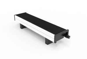 Конвектор напольный Vitron ВКН, высотой 100 мм.+100 мм. ножки , шириной решетки 150 мм., длиной 1400 мм., нижнее подключение/ВКН.100.150.1400.2ТГ