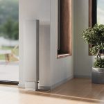 Электрический настенный вертикальный конвектор Savva Chinook, высотой 2200 мм., шириной 300 мм., глубиной 95 мм., нижнее подключение, стальная панель