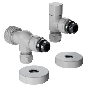 Набор термостатический осевой Royal Thermo Design Pro 15мм М30х1,5 (Белый)