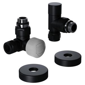 Набор термостатический трехосевой Royal Thermo Design Pro 15мм М30х1,5 (Черный)