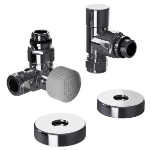 Набор термостатический трехосевой Royal Thermo Design Pro 15мм М30х1,5 (Хром)