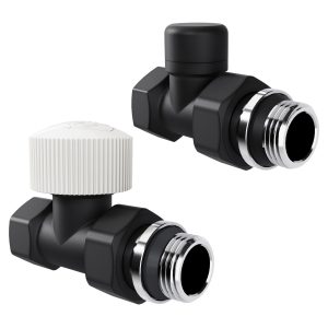 Набор термостатический прямой Royal Thermo Design 1/2"М30х1,5 (черный)