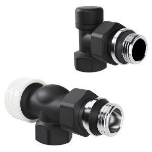 Набор термостатический осевой Royal Thermo Design 1/2"М30х1,5 (черный)