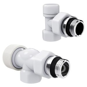 Набор термостатический осевой Royal Thermo Design 1/2"М30х1,5 (белый)