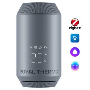 Термостат радиаторный электронный Royal Thermo Smart Heat 2.0, серебристый