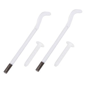 Комплект плоских кронштейнов Royal Thermo с дюбелями 7,2х170мм, белый