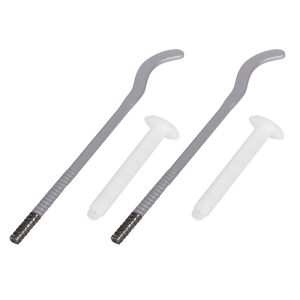 Комплект плоских кронштейнов Royal Thermo с дюбелями 7,2х170мм, серебристый