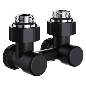 Узел нижнего подключения Royal Thermo Design угловой 1/2"х3/4"EK (черный)