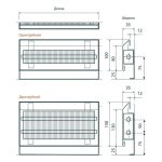 Тёплый плинтус водяной Savva TermoPlintus Tempo (ВхДхГ 100х2000х35) (т/о 1) в белом цвете RAL 9003
