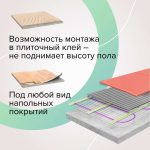 Комплект теплого пола CALEO Простомат 140-0,5-0,5